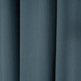 LALIBELA Custom Size Linen Look Curtain – Matte Blue